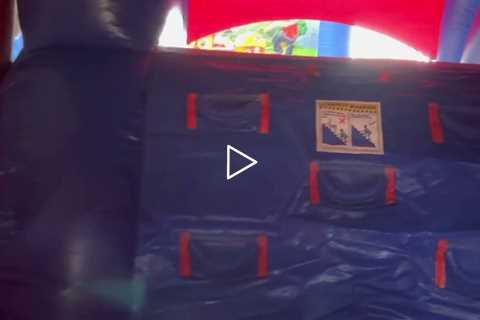 Spider-Man bounce house combo 3in1 rental from About to Bounce inflatable rentals