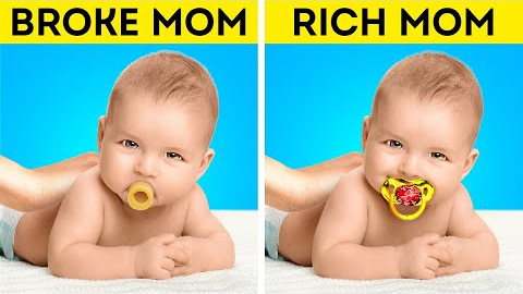 RICH MOM vs BROKE MOM || How to Be a Good Parent? Best Parenting Hacks