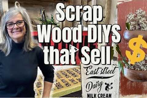 SCRAP WOOD DIYS that SELL / Farmhouse inspired cutting boards