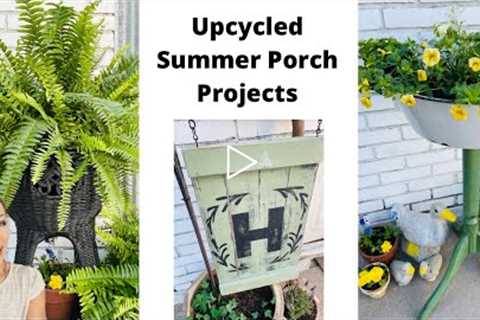 New 2022 Summer DIY Decor | Trash to Treasure | Upcycled Wood Projects | Porch Decor | DIY Paint
