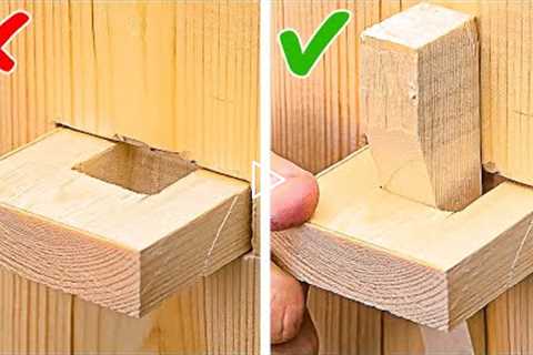 HELPFUL WOODWORKING HACKS to carry out any project at the highest level