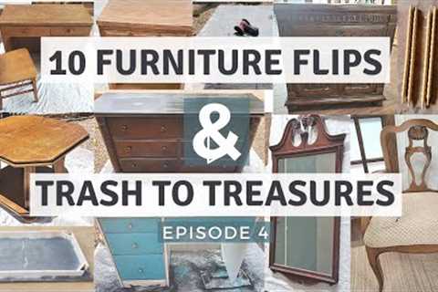 MUST SEE | 10 Thrifted and Trash To Treasure Furniture Makeovers Episode 4