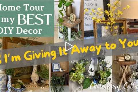 Home Tour of My Best DIY Decor Projects & Huge Giveaway of Many of My DIY Decor Items
