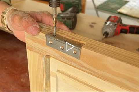 Woodworking Project For Beginners At Home // Build A TV Shelf With The Simplest Method