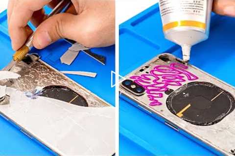PHONE CLEANING AND REPAIRING HACKS || HOW TO UPGRADE YOUR PHONE