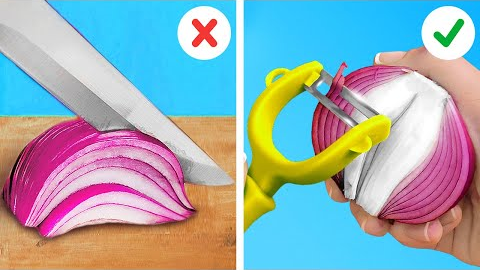Genius Ways To Cut And Peel Vegetables And Fruits