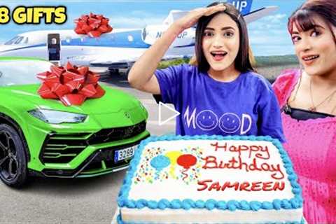 18 GIFTS FOR HER 18th BIRTHDAY! 🎁 Ft. Samreen Ali | Mahjabeen Ali