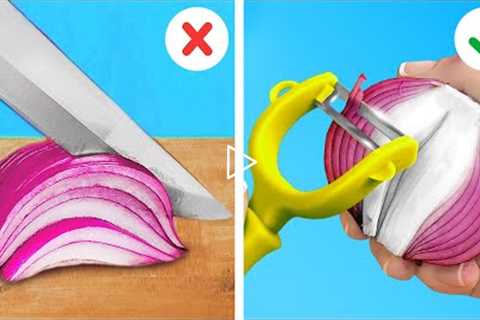 Genius Ways To Cut And Peel Vegetables And Fruits