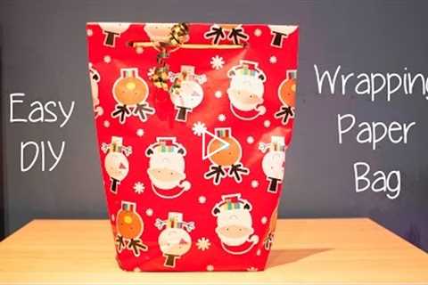 How to make a Gift bag out of wrapping paper