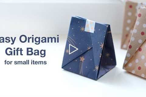 Simple and easy Origami gift bag for small present (Traditional)