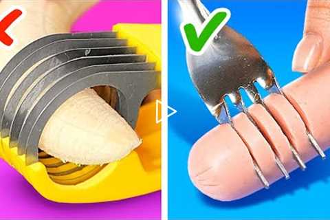 Cooking Gadgets vs DIY Hacks🌭 *Fancy Tools and Cheap Crafts for the Kitchen*