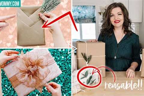 How to Wrap a Gift | 10 AMAZING HACKS! | The DIY Mommy