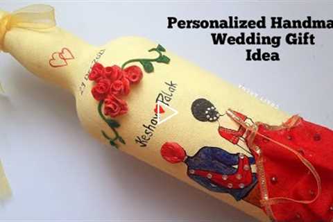 Handmade Wedding Gift Ideas for Bride / Groom | Traditional Wedding bottle art | Anniversary gift
