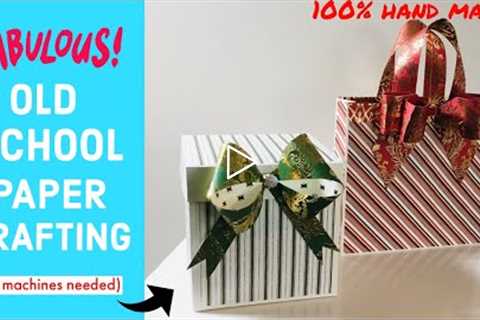 MAKE THE ABSOLUTE PRETTIEST GIFT BOX & GIFT BAG ON YOUTUBE!! Great Way to Show Off Those Paper..