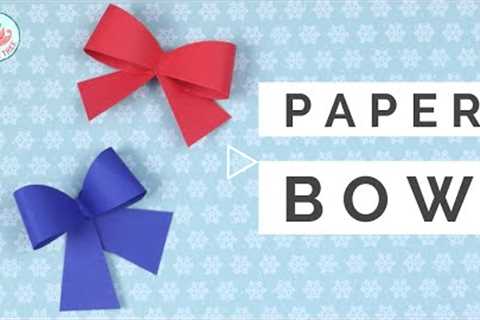 How to Make a Paper Bow 🎀 - QUICK & EASY for Gift Wrapping