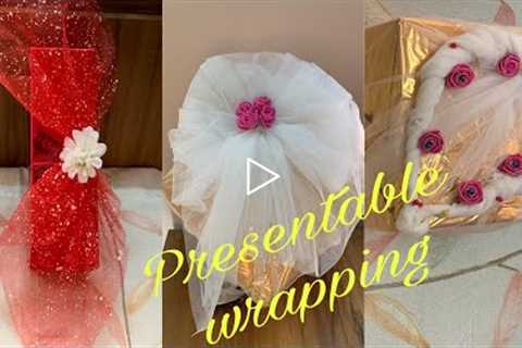 Gift wrapping idea | presentable Engagement /Wedding Gift wrapping | DIY Gift packing