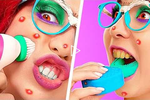 From Nerd to Princess! *Mermaid Beauty Makeover Hacks and Gadgets