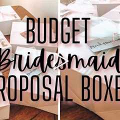 BUDGET DIY Bridesmaid Proposal Boxes | Dollar Tree Bridesmaids Gifts