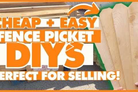 Everyone will be buying $3 fence pickets to make these EASY Fall & Halloween Wood DIYs!