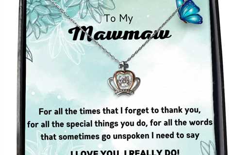 To my Mawmaw,  Crown Pendant Necklace. Model 64024