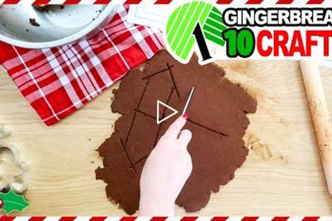 10 BRILLIANT $1 Dollar Tree Gingerbread Decorations and EASY Christmas Crafts!