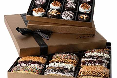 Barnett’s Chocolate Cookies & Biscotti Gift Basket Tower, Unique Holiday Gourmet Cookie Gifts,..