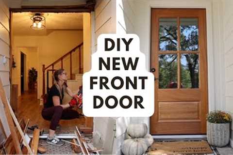 DIY Gorgeous Wood Door Installation [Part 2- The Reveal!] // DIY Extreme Home Makeover