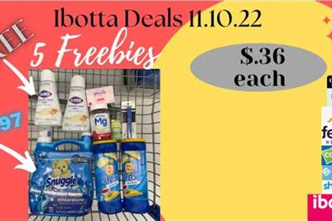 Ibotta Haul 11.10.22| #Ibotta Deals| 5 FREEBIES| New Rebates|Household Items & More