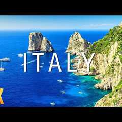 FLYING OVER ITALY (4K Video UHD) - Relaxing Music With Beautiful Nature Scenery For Stress Relief