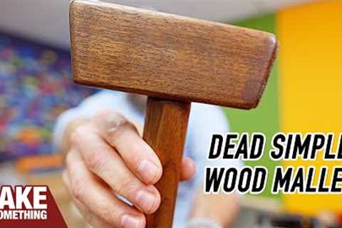 How to make a simple wood mallet. Easy woodworking project.