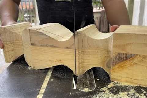 Woodworking Crafts Hands Always Creative Wonderful // Beautiful Curved Wooden Tea Table Design DIY