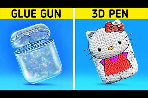 COOL 3D PEN AND HOT GLUE CRAFTS|| EPOXY RESIN And Homemade DIY Ideas by 123 Go! Genius