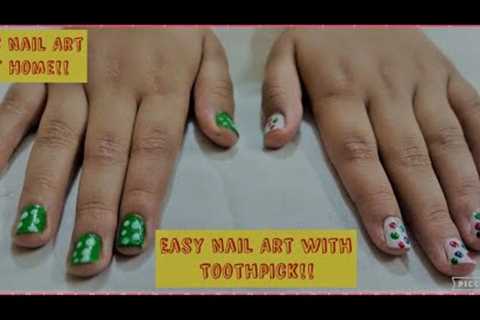Nail Art Designs Using Household Items | Nails Ideas I Nail Art with Toothpick I Nail Art for Kids I