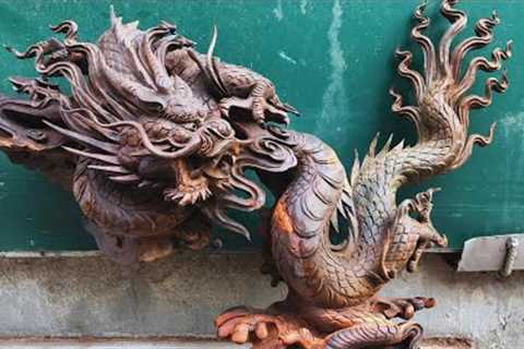 Amazing Wood Carving Dragon - Woodworking Projects