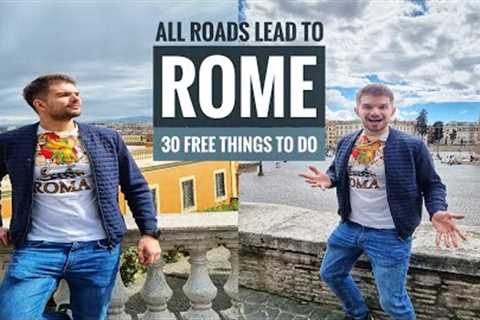 HOW TO TRAVEL ROME ITALY 2023 || 30 FREE things to do
