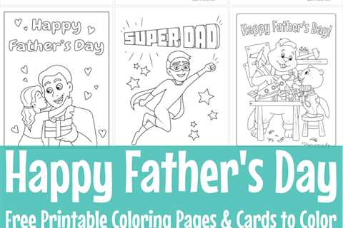 31 Father's Day Coloring Pages