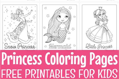 61 Printable Princess Coloring Pages