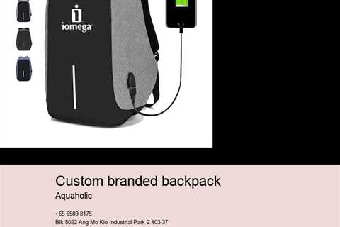 custom branded backpack