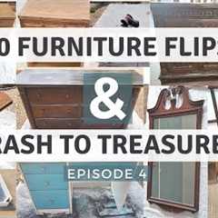 MUST SEE | 10 Thrifted and Trash To Treasure Furniture Makeovers Episode 4