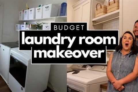 Surprising Our Friends With A Dream Laundry Room Makeover // Budget Friendly Laundry Room Makeover