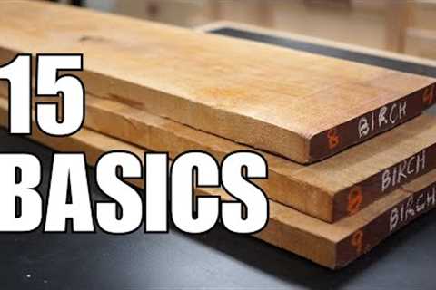 15 woodworking basics you should know