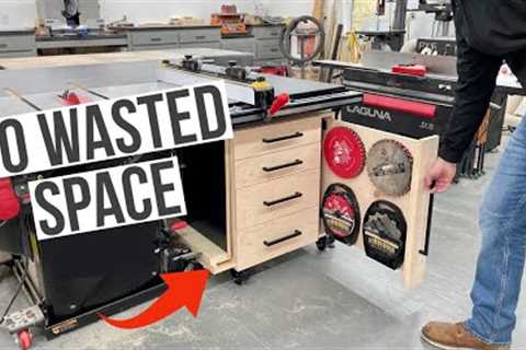 Don''t Waste Shop Space! | Under Table Saw Cabinet Build