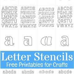 Free Printable Letter Stencils for Crafts