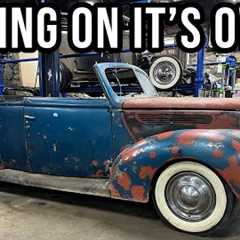 Cadillac Powered 1938 Ford Moves For First Time In Over 50 Years!!