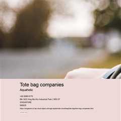 Tote Bag Companies
