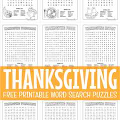 9 Best Free Printable Thanksgiving Word Search Puzzles for Kids