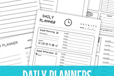 Free Printable Daily Planner Template