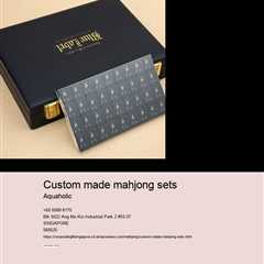 custom made mahjong sets