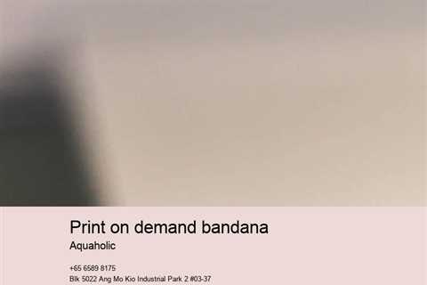 print on demand bandana