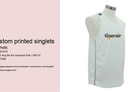 custom printed singlets